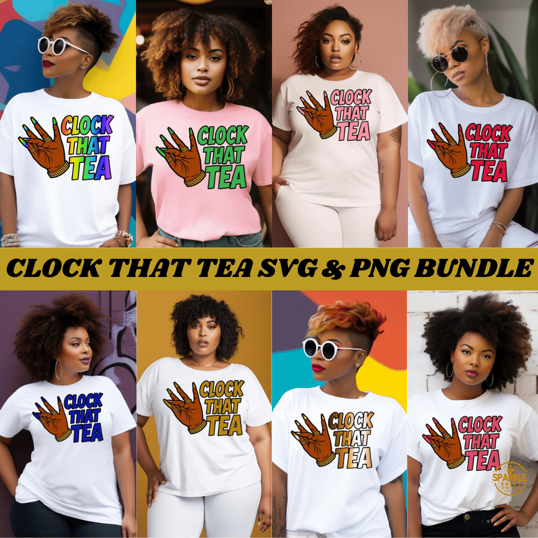 Clock That Tea | SVG PNG Studio Files | Digital Download - Payhip