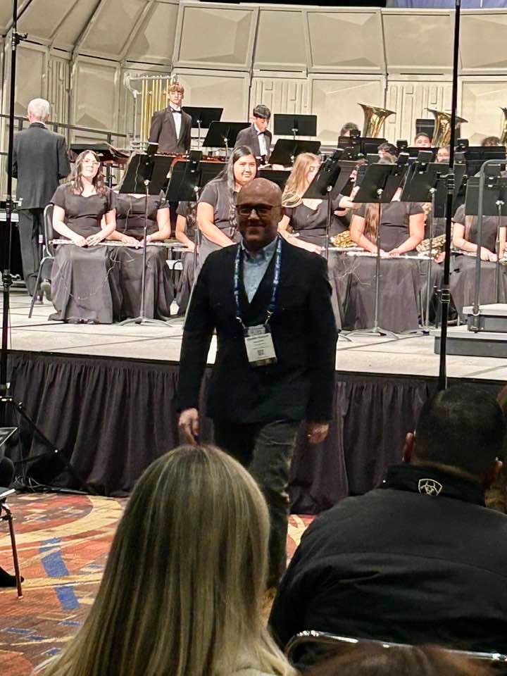 Midwest Clinic di Chicago (2024), dopo l'esibizione di un mio brano
