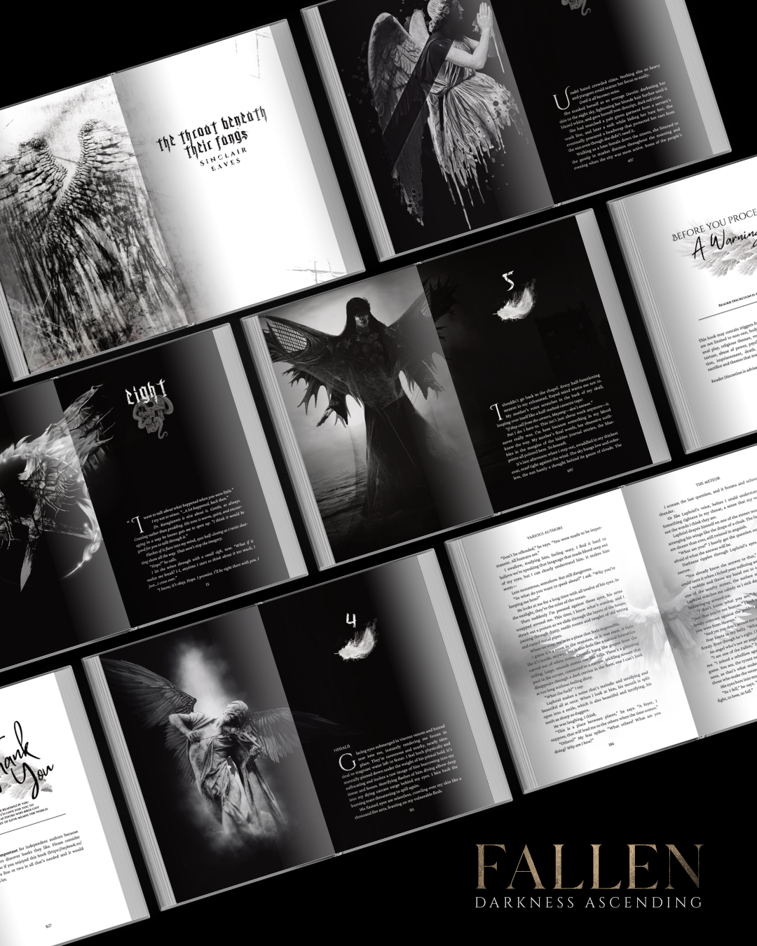 fallen angel anthology horror erotica splatterpunk yd la mar monsters villains interior formatting paperbacks