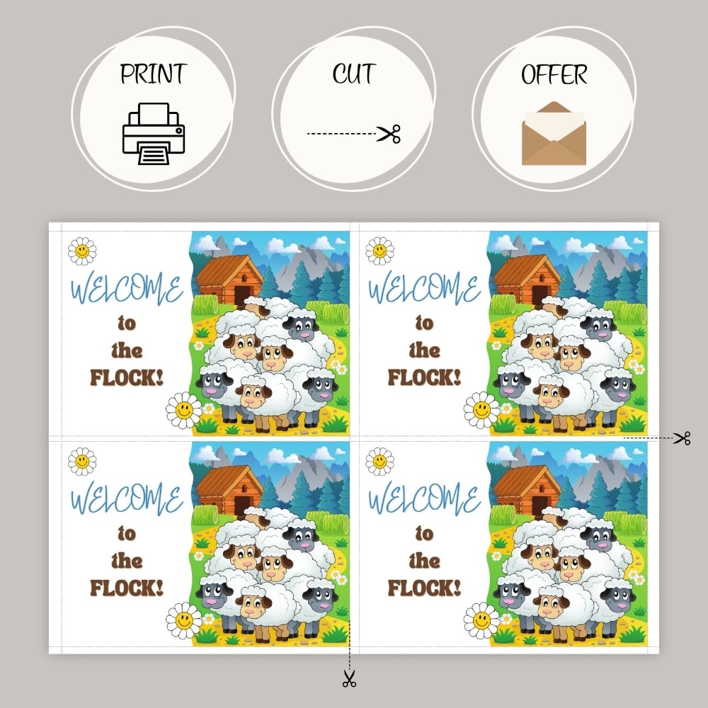 “Welcome to the Flock” - JW Baptism Card – Jehovah’s Witnesses Baptism Special