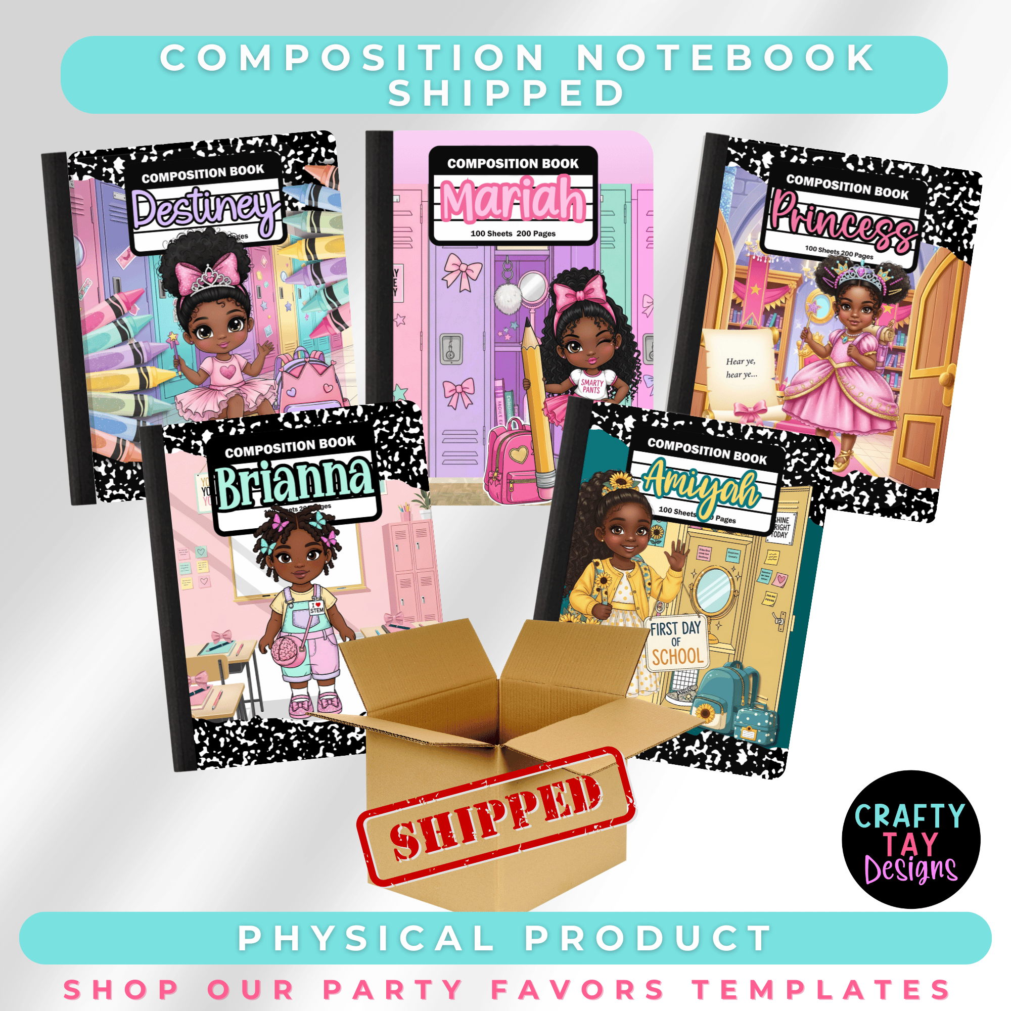 Personalized Composition Notebook – Back to School | Custom Shipped ...