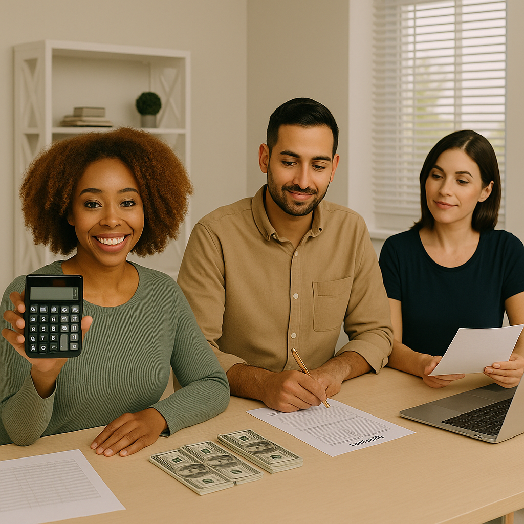 Eros Reclusion financial literacy mentorship session with clients discussing budgeting and real estate investing strategies