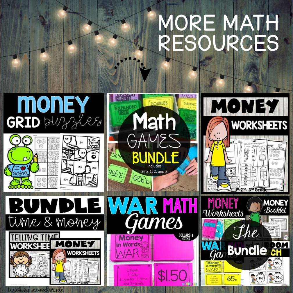 Money Worksheets Identify Counting Coins for 1st and 2nd Grade Morning Work