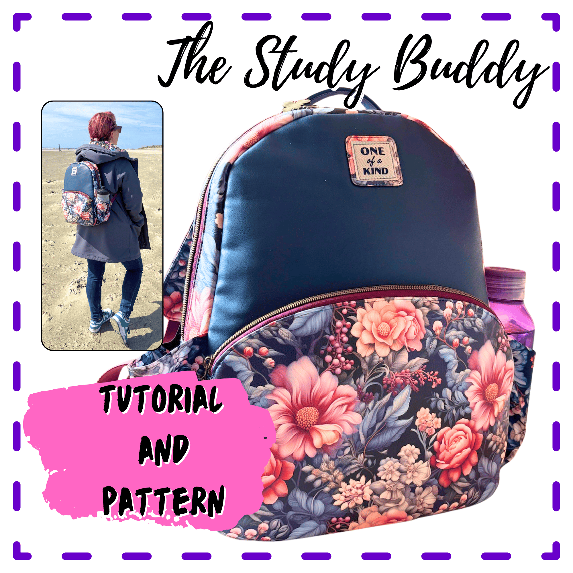Study Buddy Backpack in Magenta Study Buddies Adventure Buddy Backpack - Titan Digital Media main image 3