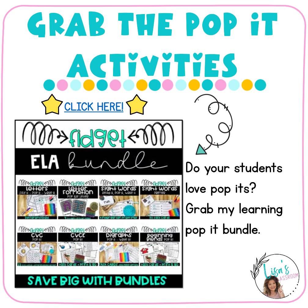 POP IT! Fidget poppers Student Gift Tags| Back to School| Meet the Teacher Greet