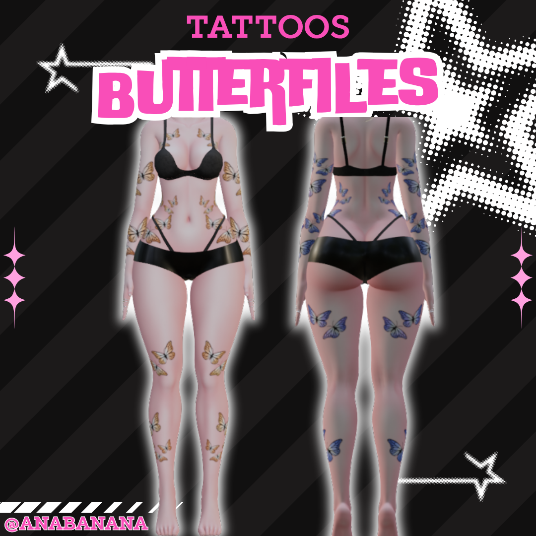 🦋 Butterflies Tatts | Vrbase Egirl
