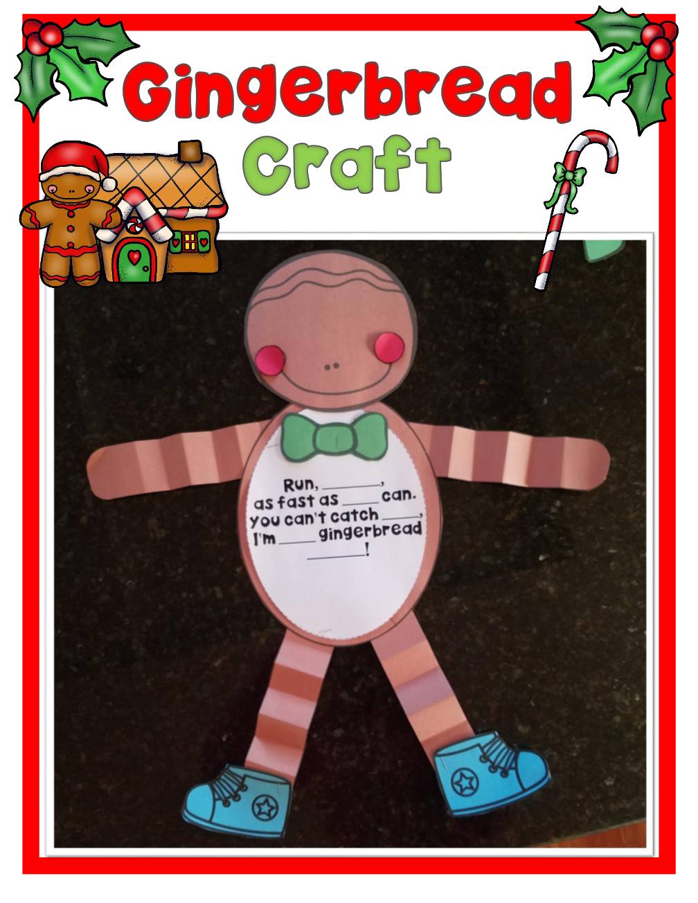 DOLLAR DEAL - Gingerbread Man Printables, Activities, and Christmas Craft