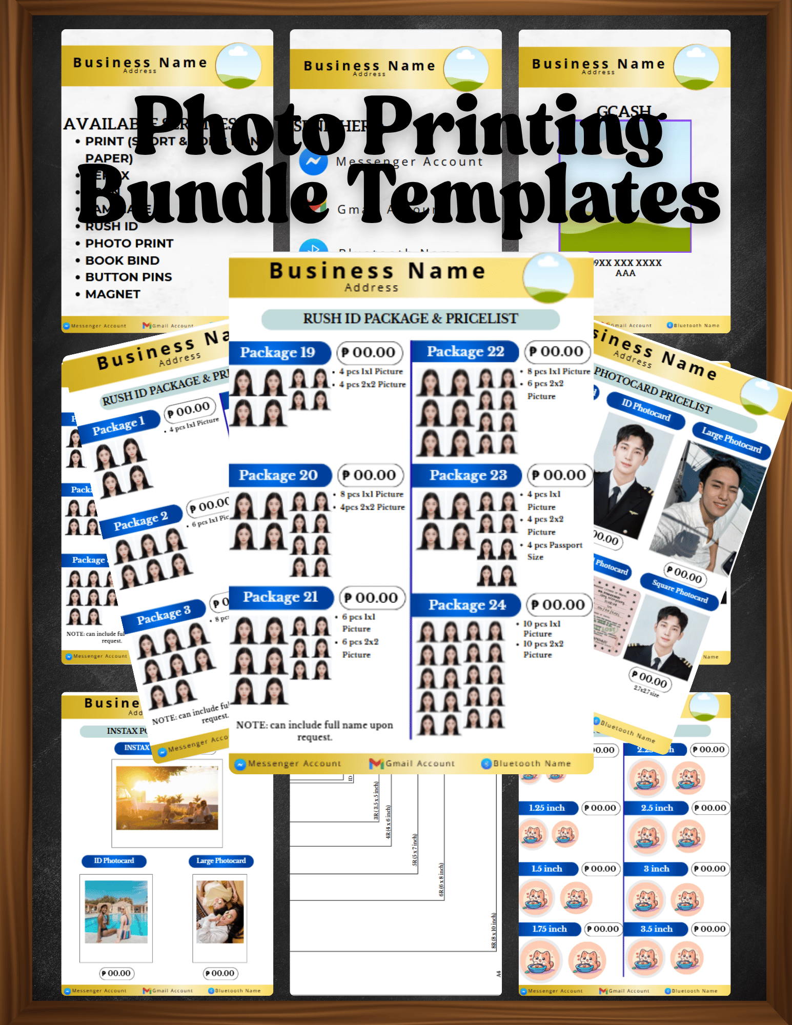 Photo Printing Bundle Templates - Payhip