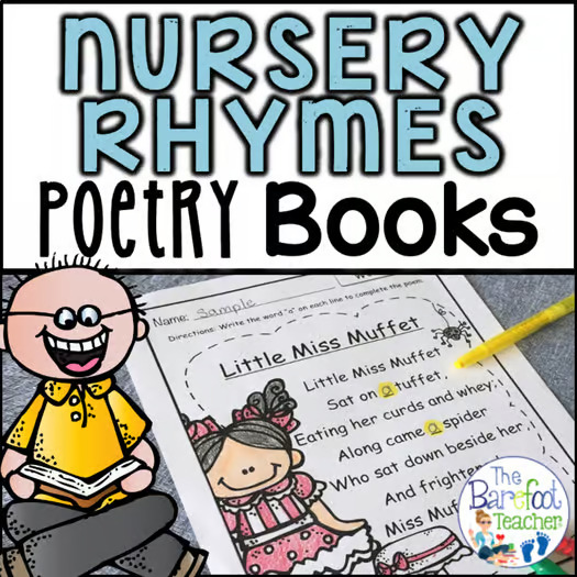 Nursery Rhymes Poetry Book – Sight Word Practice Through Classic Rhymes