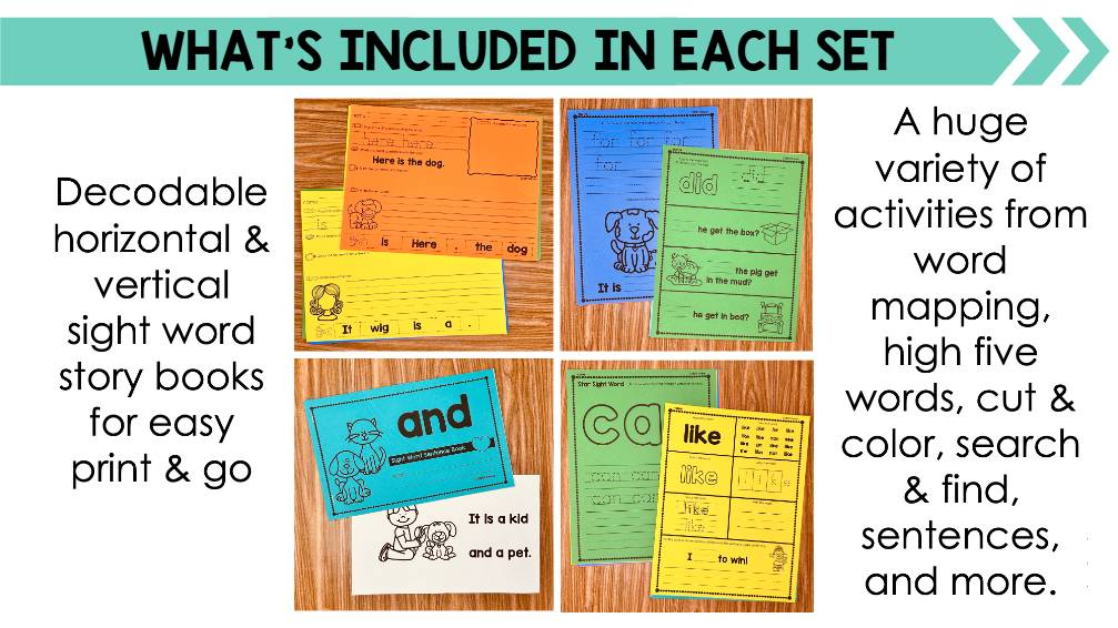 Sight Words, Sight Word Practice, Kindergarten Worksheets, Activities, Books SoR