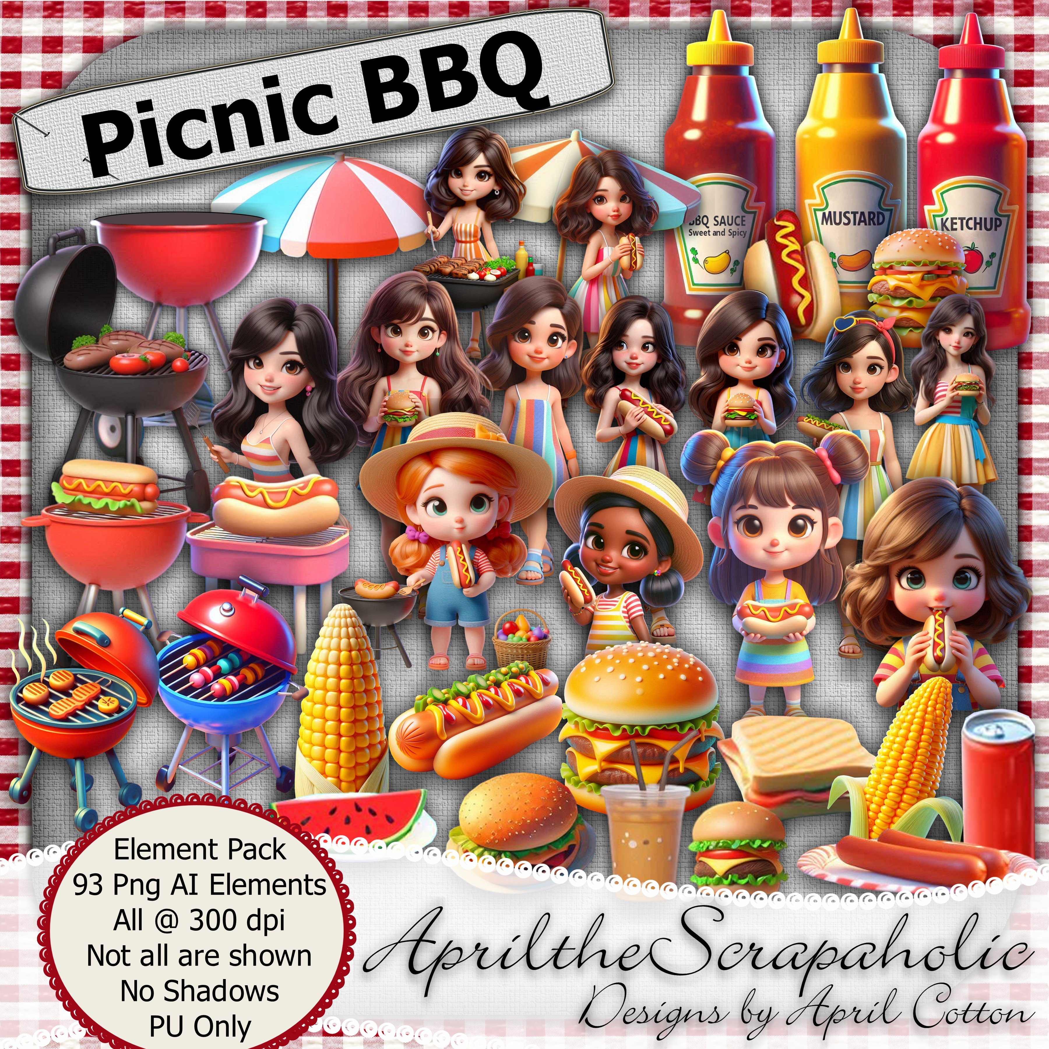 Picnic BBQ - AI Element Pack - Payhip
