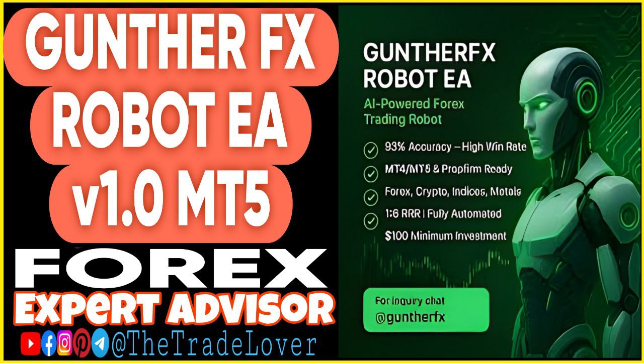 GUNTHER FX Robot EA v1.0 MT5 (Works on Build 5120 ) | Forex Robot | MT5 Expert Advisor