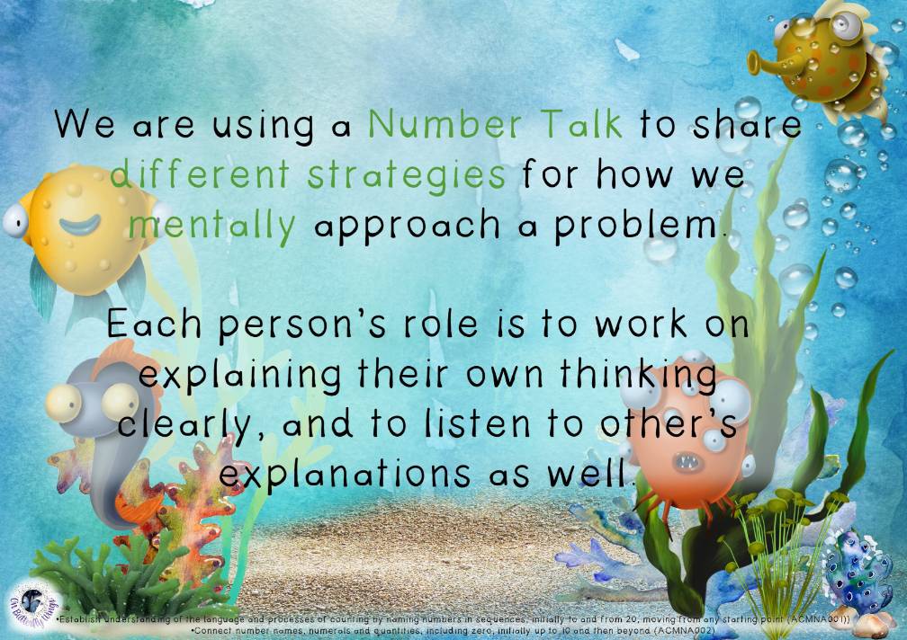 Number Talks 1 to 10 Kindergarten