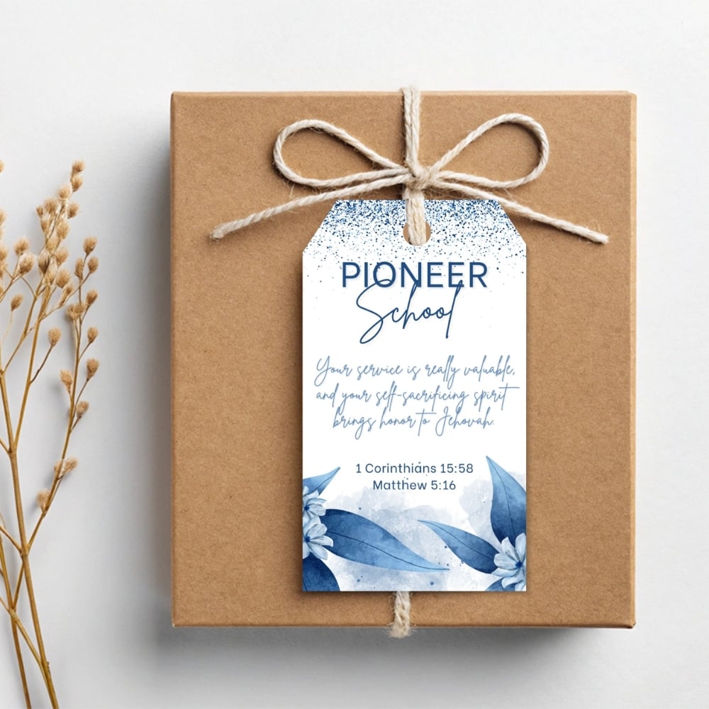 ENGLISH - JW Gift Tags for Pioneer School - To print