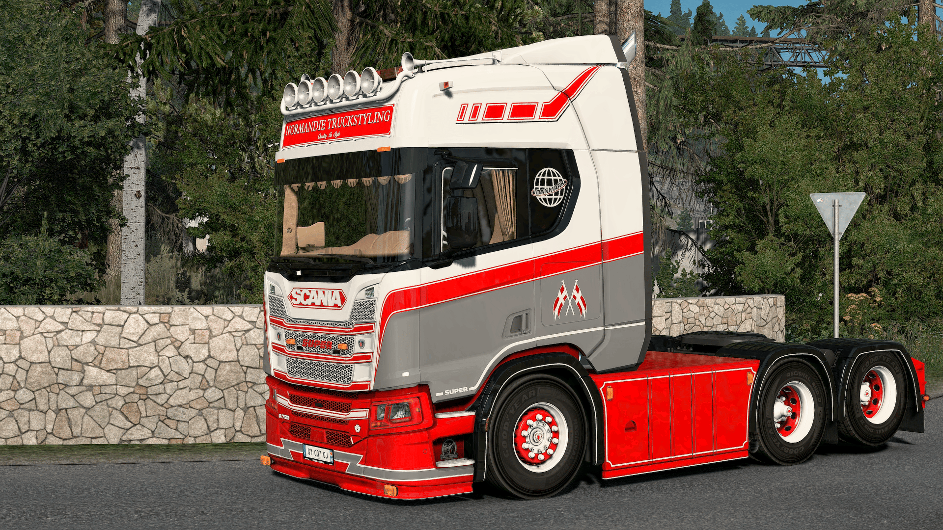 ETS2 Skin Scania S R Grey Red Payhip ETS2 Skin Scania S R Grey Red Payhip