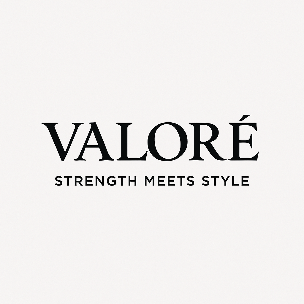 VALORÉ clothing brand logo – modern fashion label for men, women, and kids