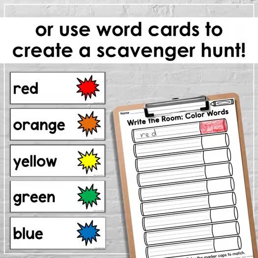 Write the Room Kindergarten Literacy Center - Open-Ended Write Around the Room