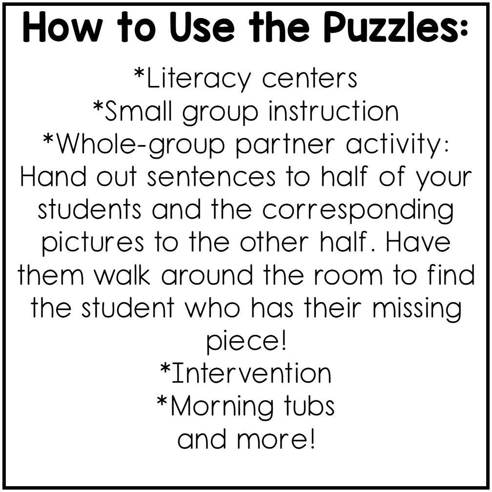 Decodable Sentence Puzzles