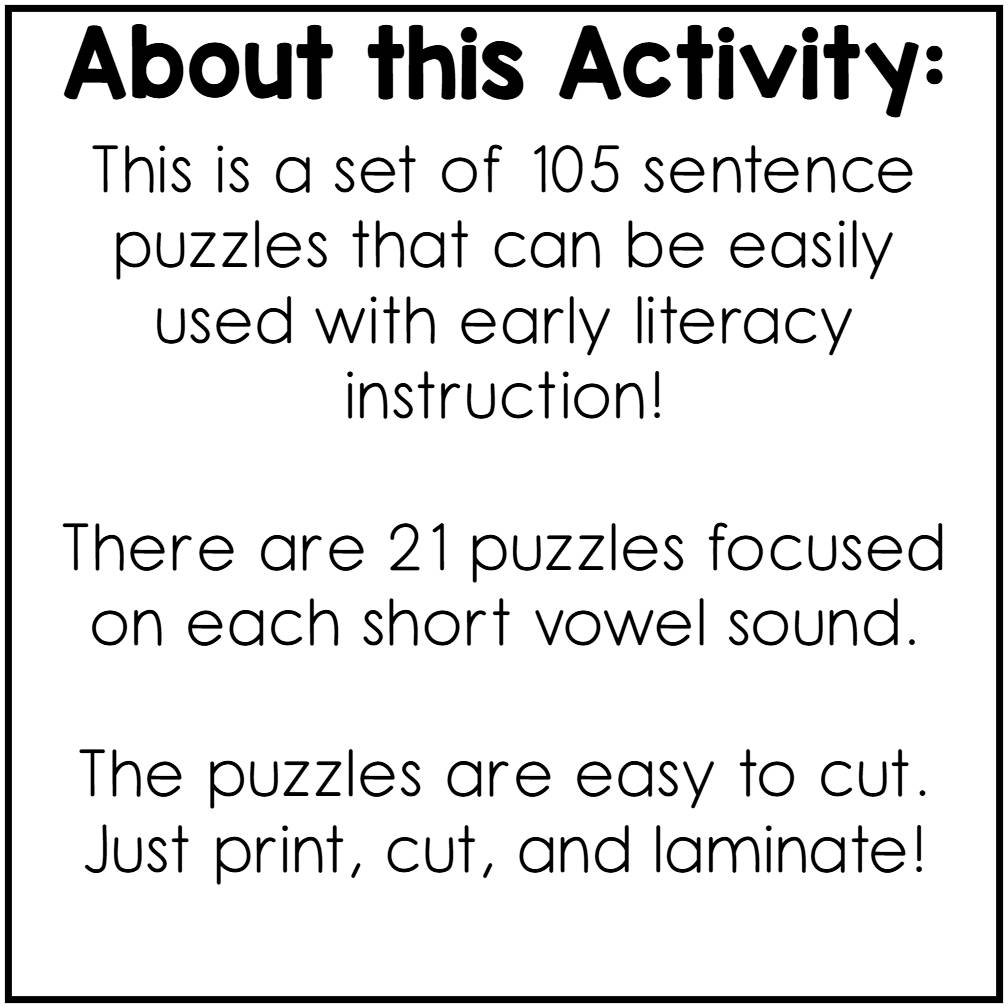 Decodable Sentence Puzzles