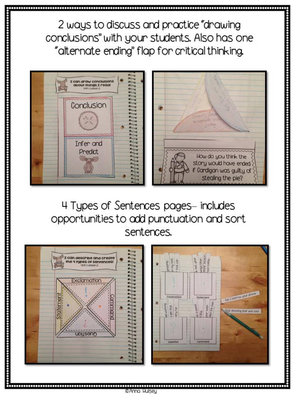 The Trial of Cardigan Jones (Interactive Notebook Pages)