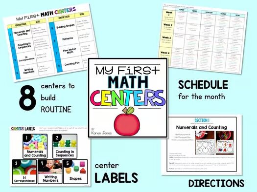 My First MATH Centers {Kindergarten}
