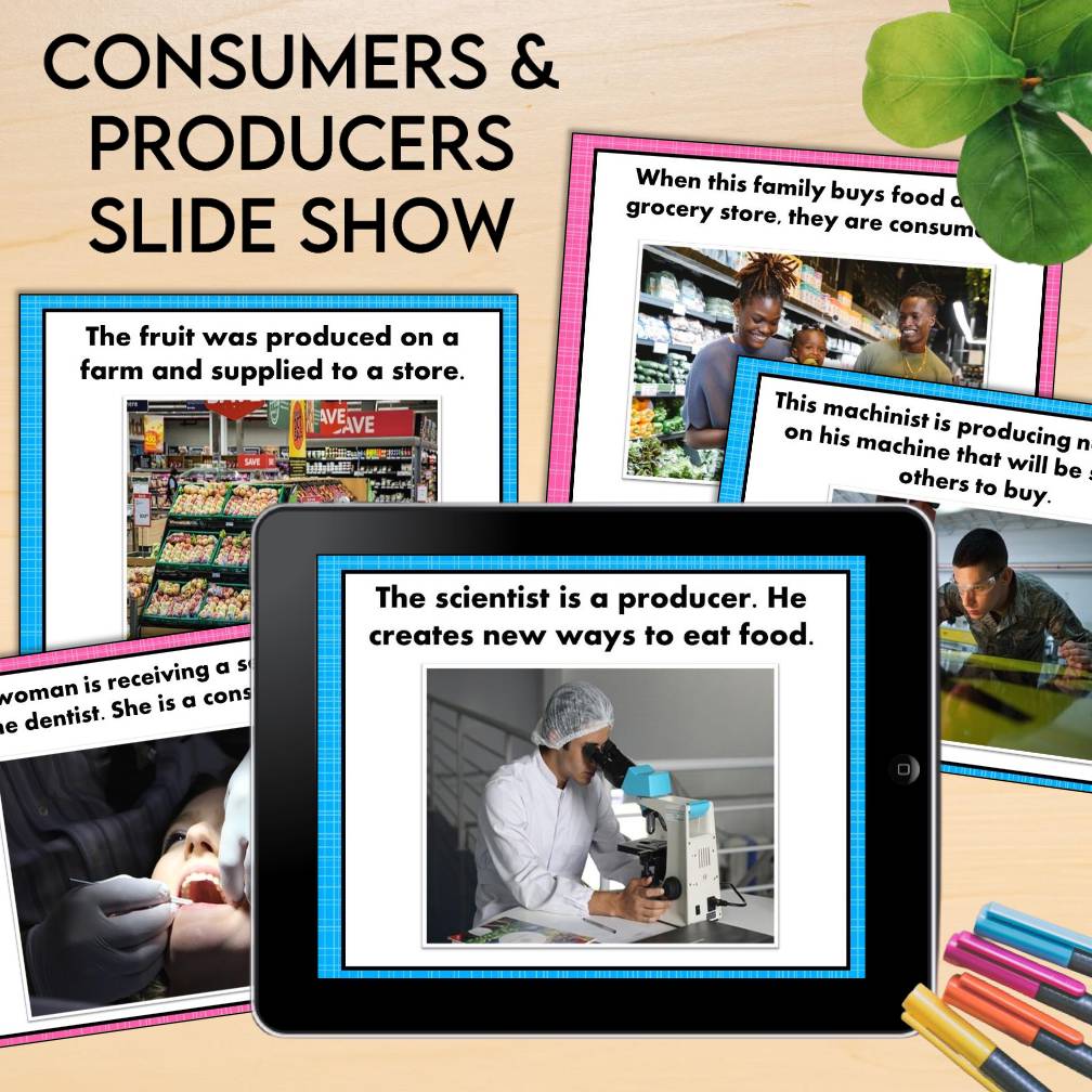 Primary Economics for Kids: Wants, Needs, Goods, Services, Consumers, Producers