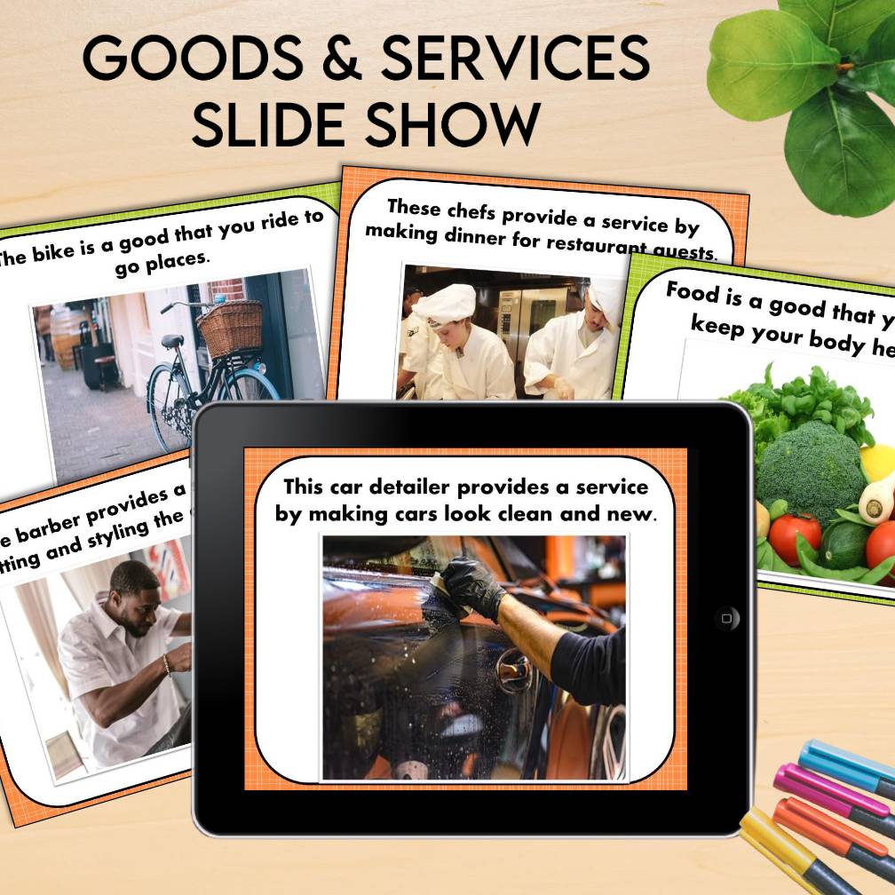 Primary Economics for Kids: Wants, Needs, Goods, Services, Consumers, Producers