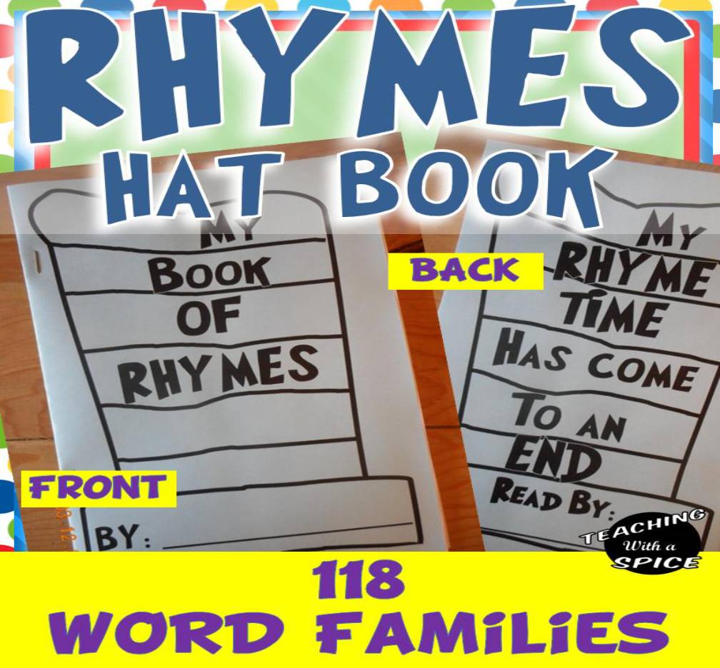 RHYME HAT BOOK 118 WORD FAMILIES Read Across America