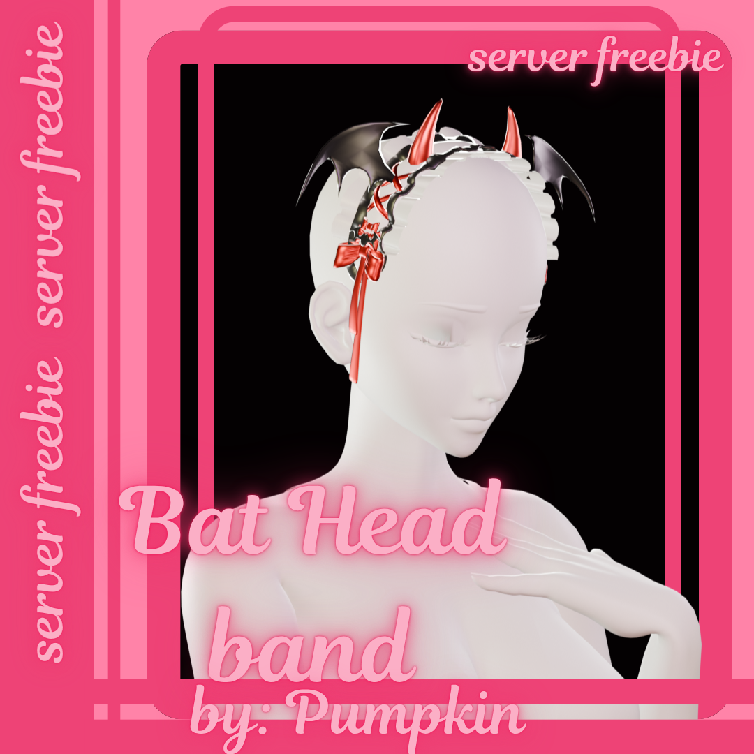 ⋆.꒰☾▿Bat Headband {Server Freebie}▿☽꒱.⋆