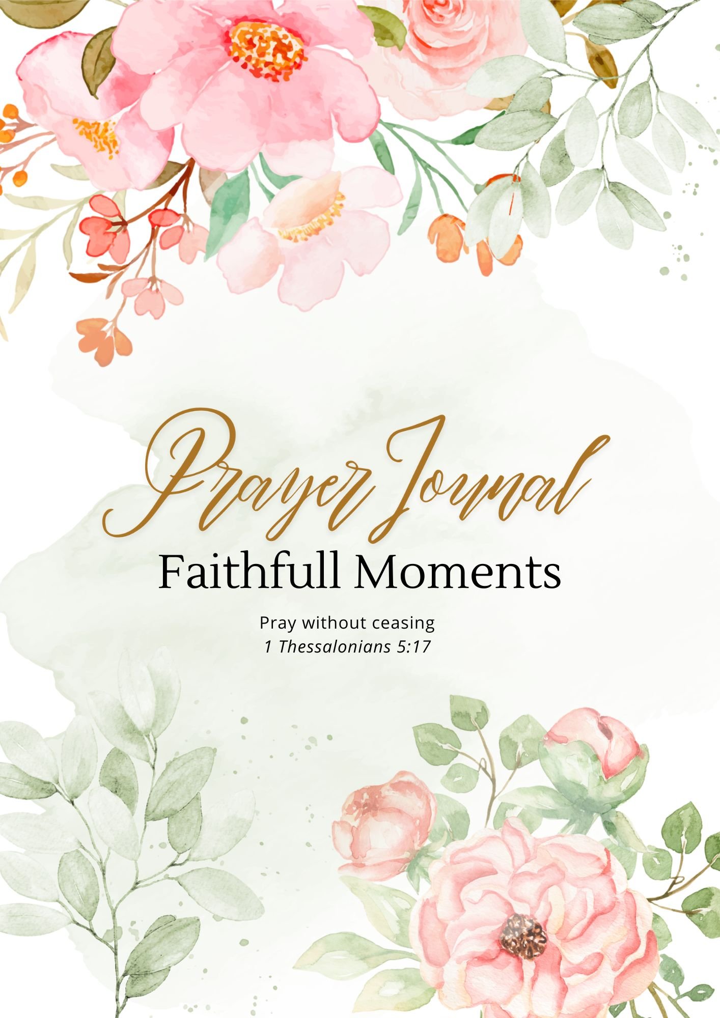 Christian Prayer Journal for Women – 38 Printables Pages with Bible ...