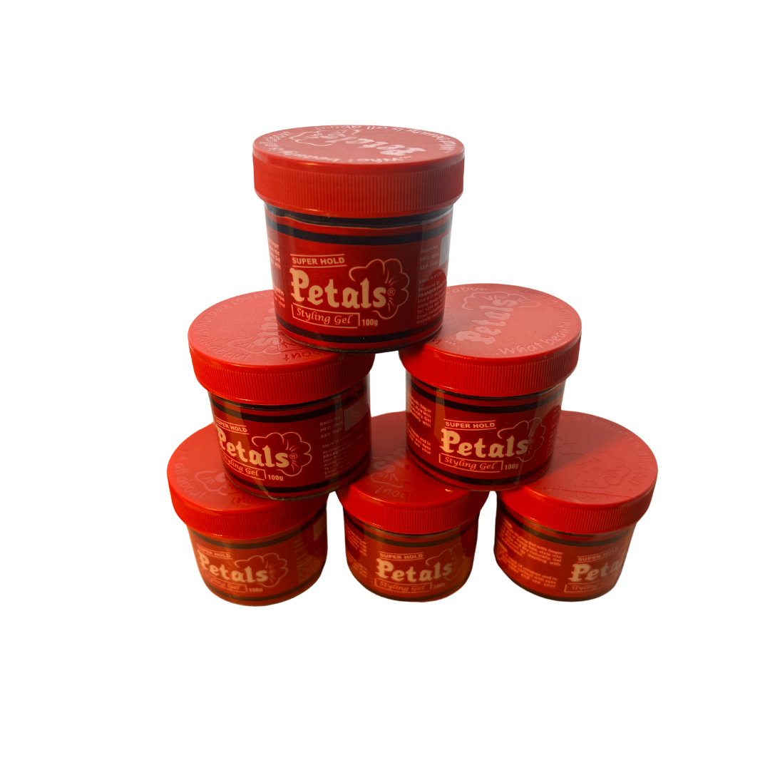 Uwa Afroshop Parrucchiera | Petals Styling Gel – Long-Lasting Hold & Shine for All Hair Types