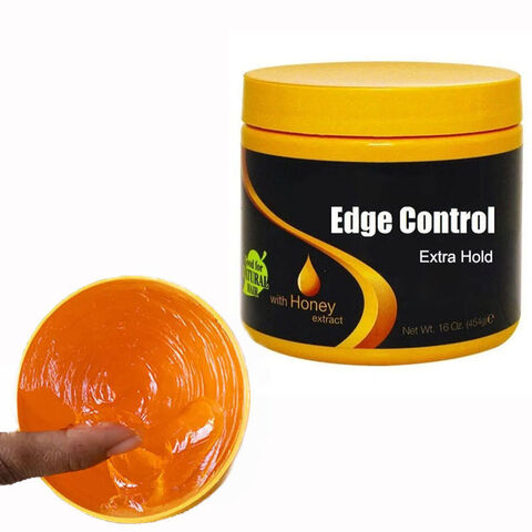 Uwa Afroshop Parrucchiera | Guanjie SleekHold Edge Control – Orange Citrus | 24-Hour Strong Hold, Shine & No Flaking
