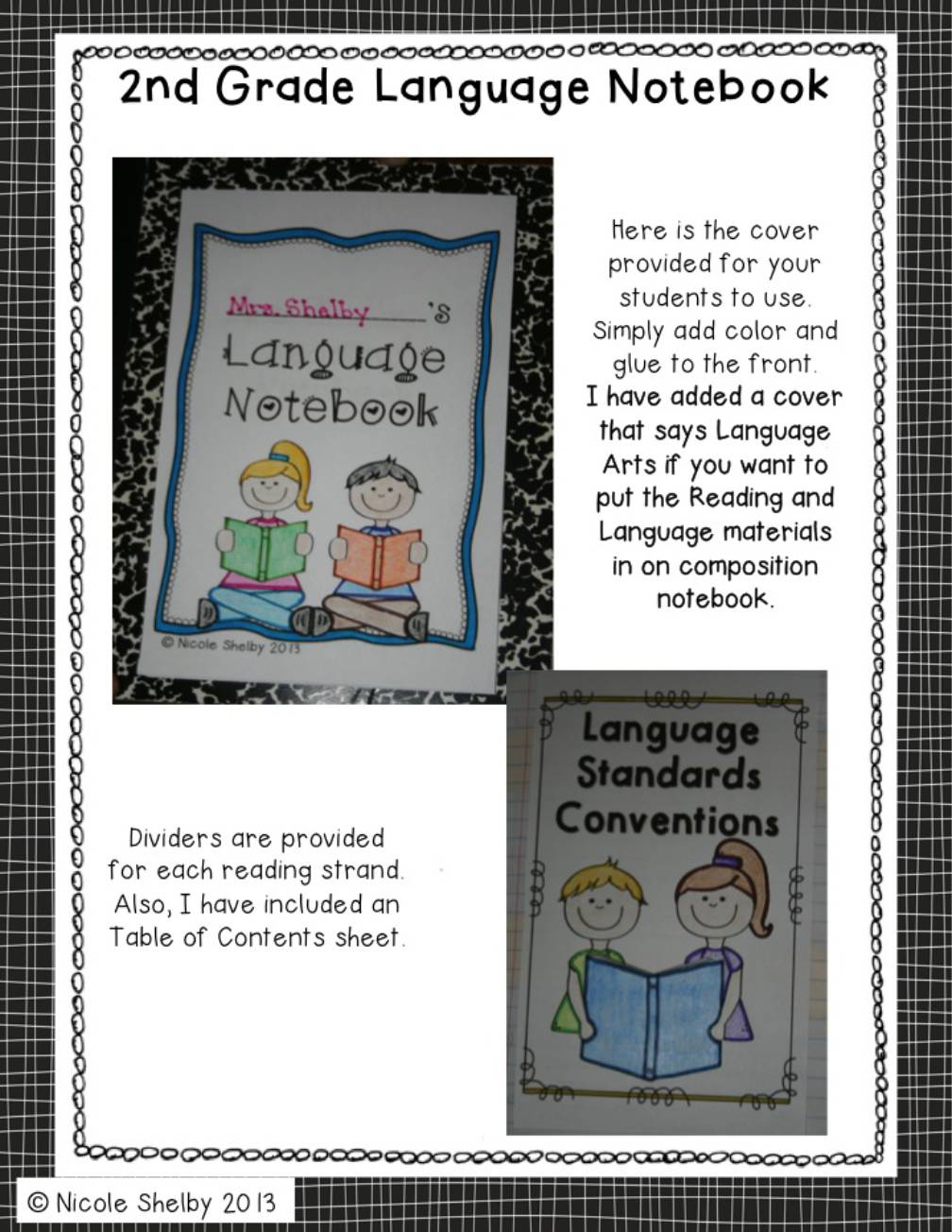 2nd Grade Language Interactive Notebook (Common Core aligned)