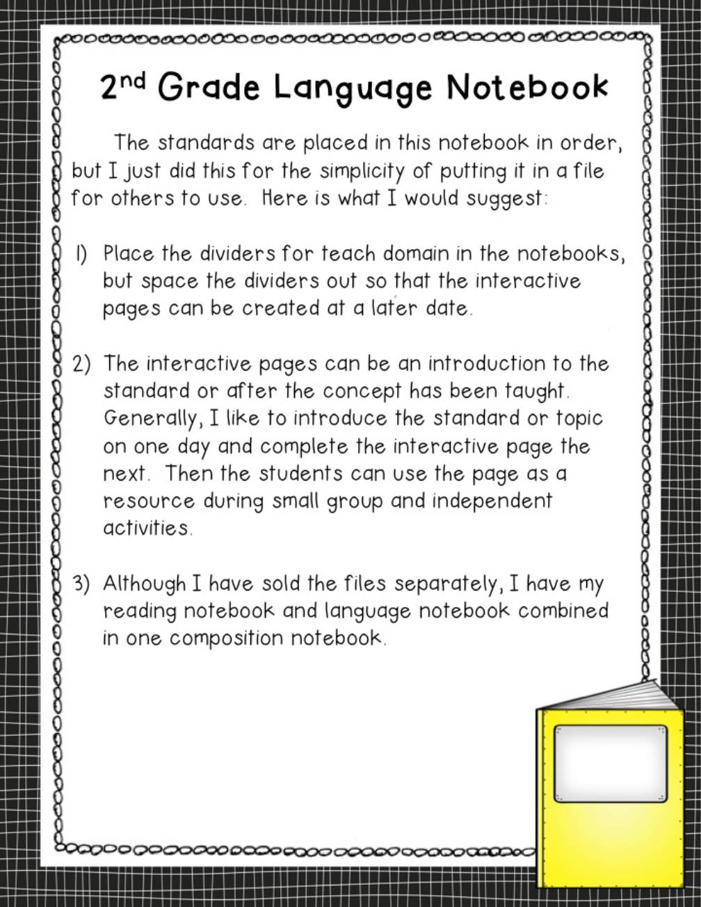 2nd Grade Language Interactive Notebook (Common Core aligned)