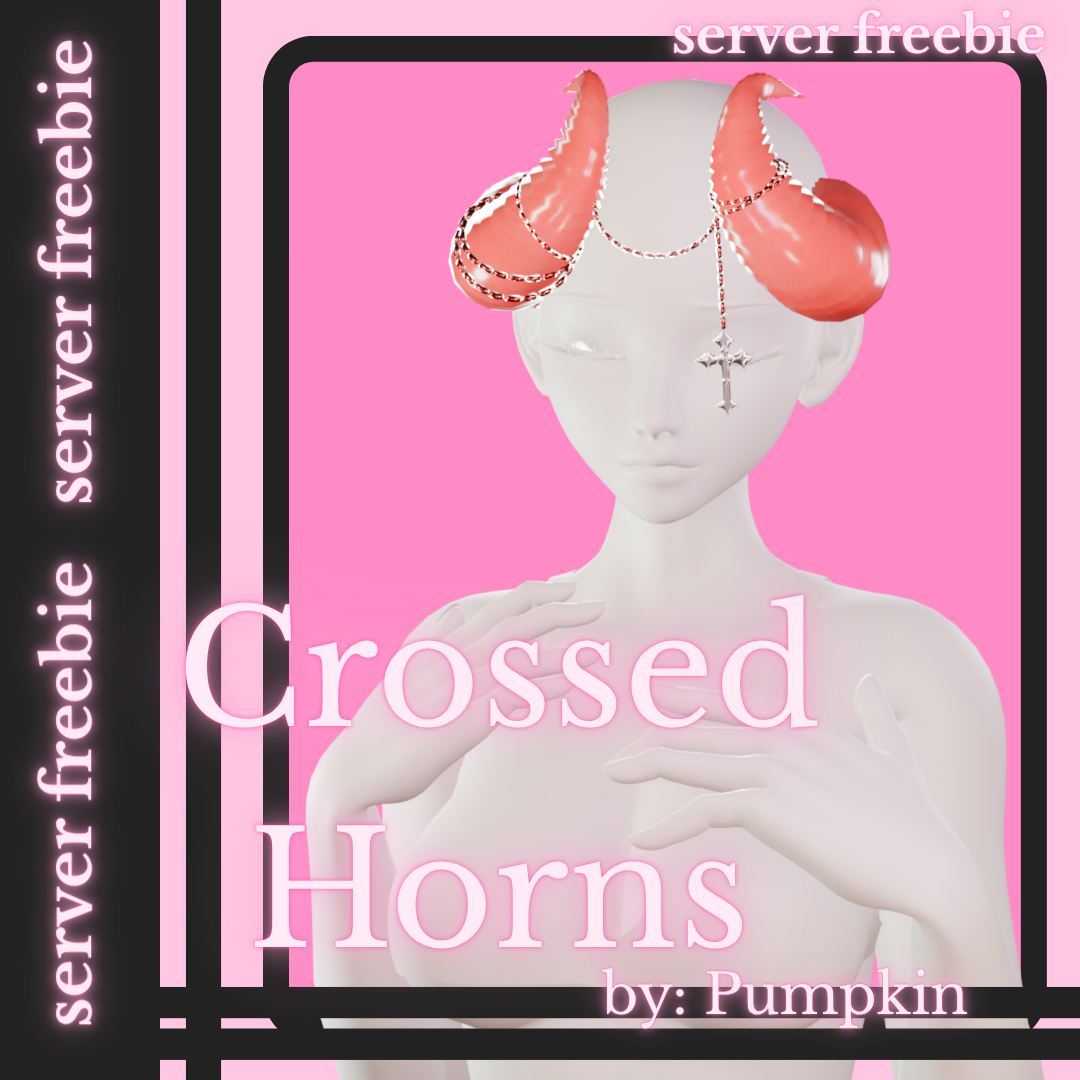 ·͙⁺˚*Cross Horns {Server Freebie}*˚⁺·͙