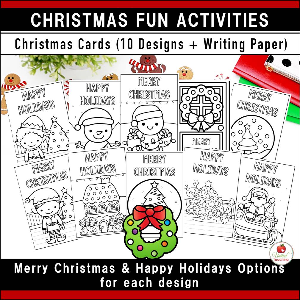 Christmas Activities Christmas Cards Ugly Christmas Sweater Christmas Worksheets