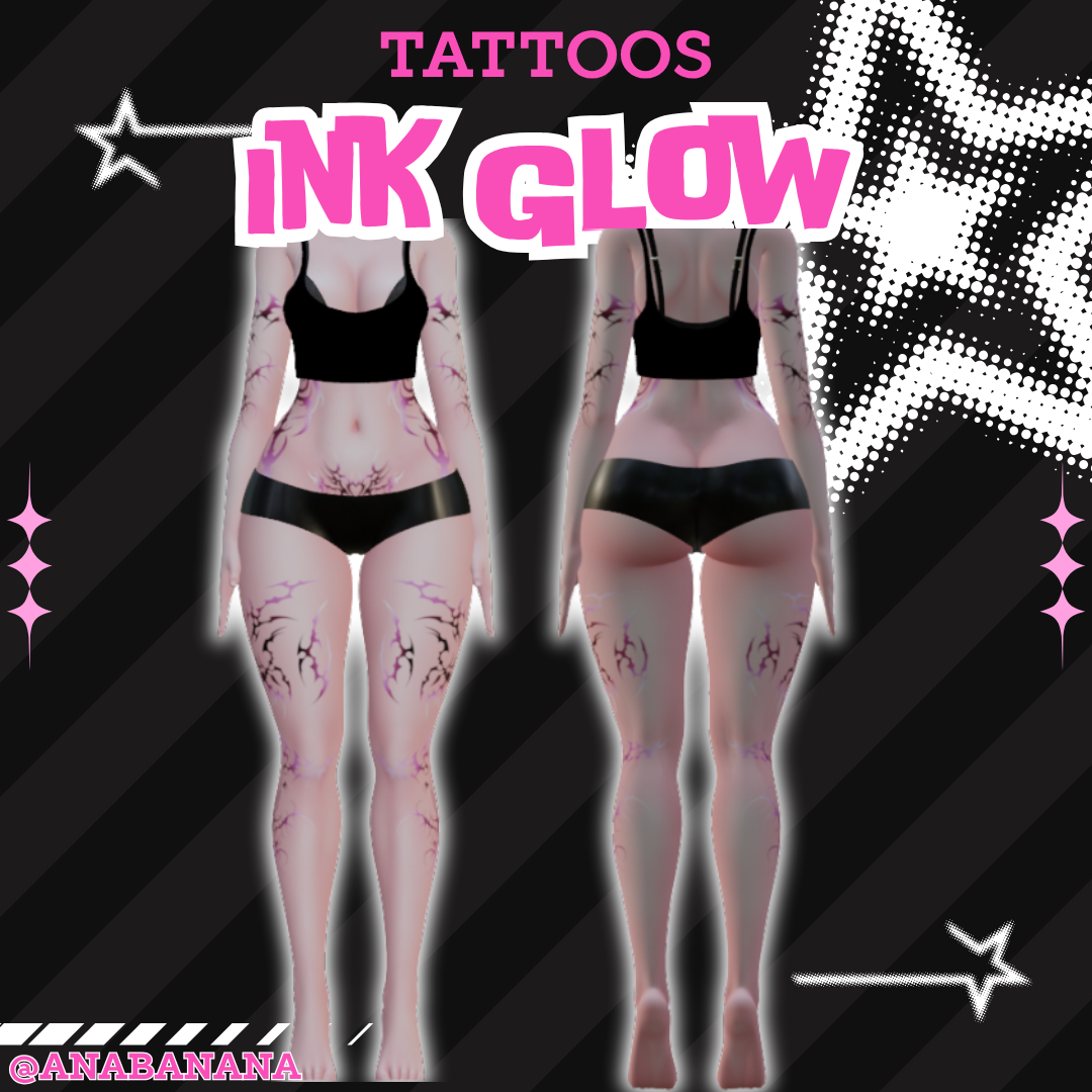 ✒️ Ink Glow Tatts | Vrbase Egirl