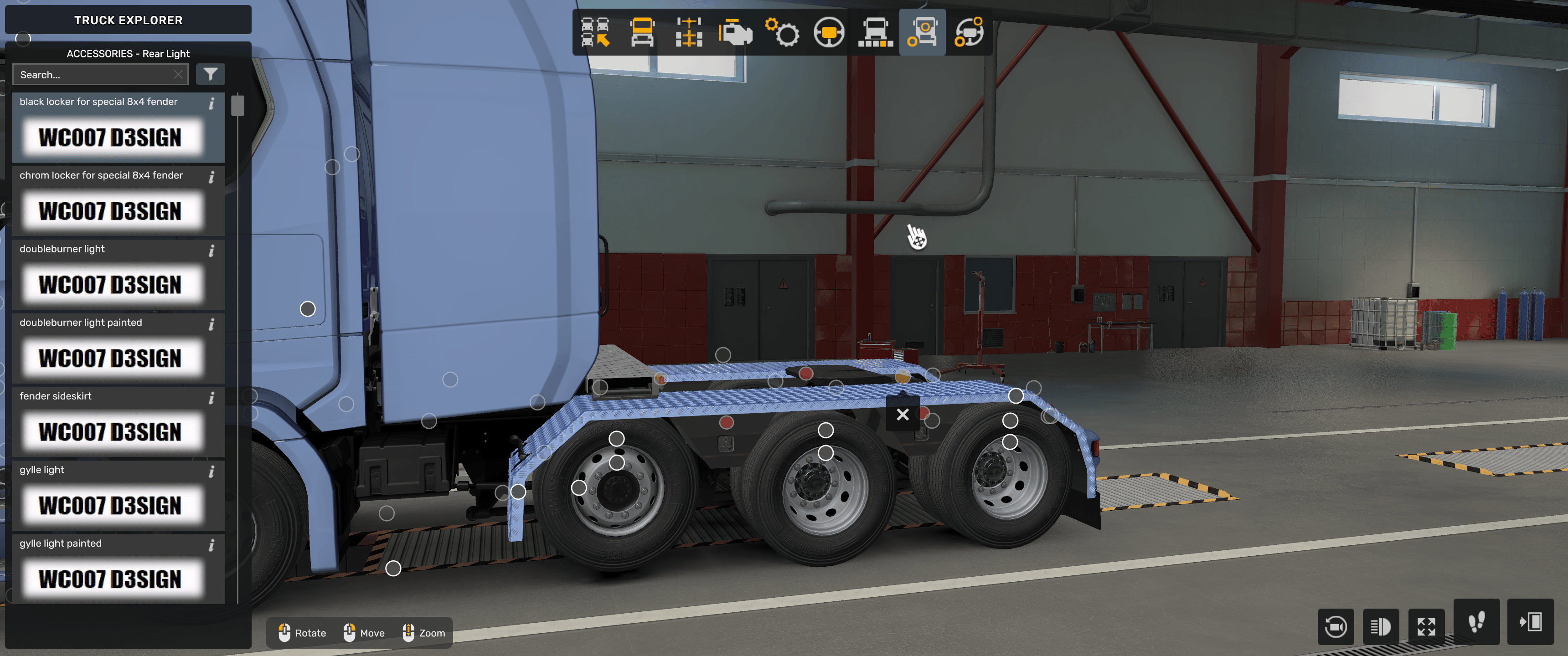 *[r_light tuning part] lockers for Scania NG special rear fenders - Payhip