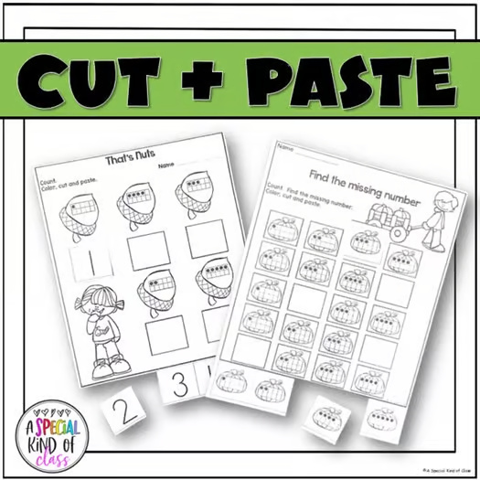 Fall Math No Prep Printables - Numbers 1 to 5