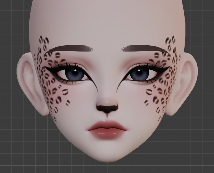 Amelia "leopard" head texture