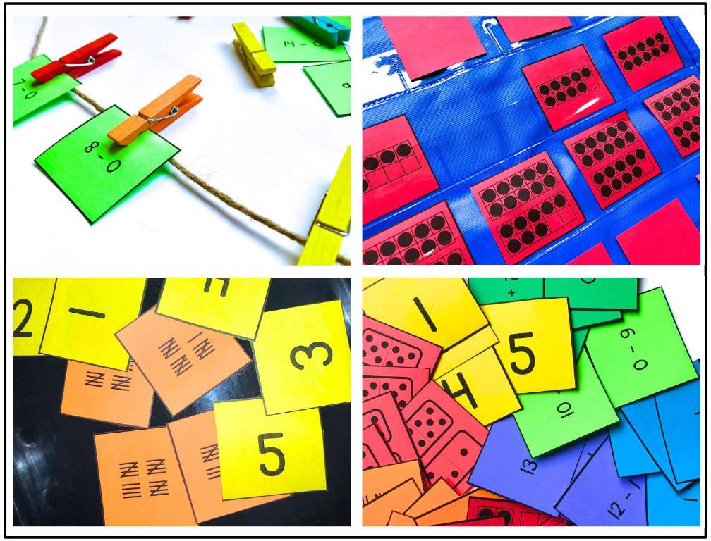Number Chart Center (0-50): Differentiated Pocket Chart Math Center for Kinder