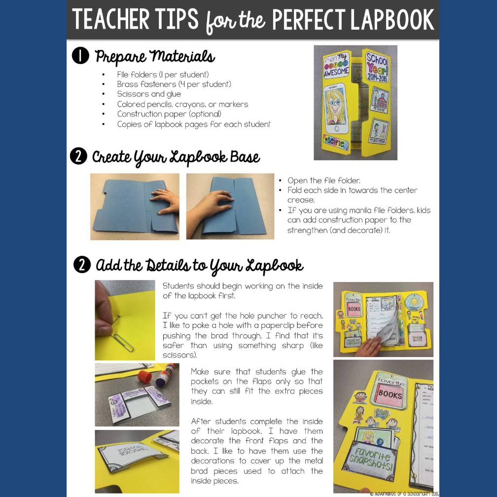 End of the Year Memory Book Lapbook