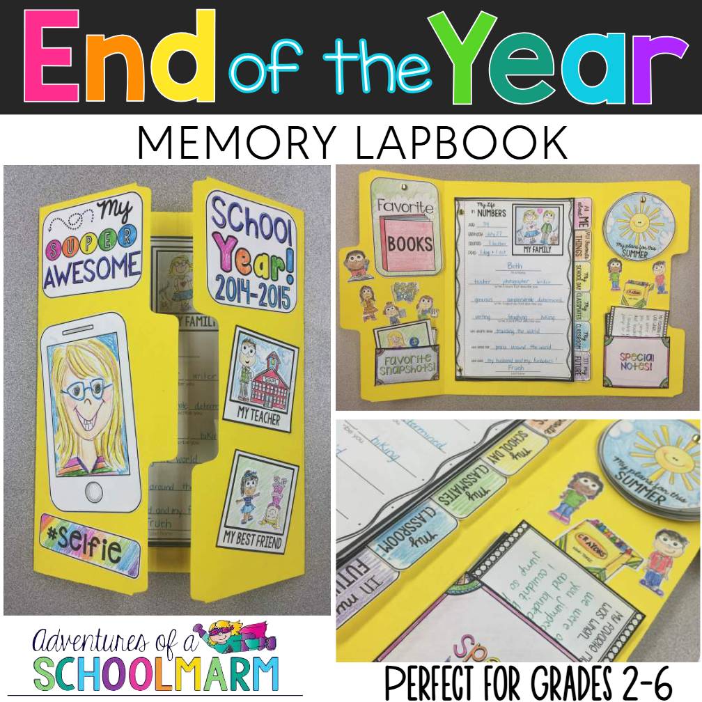 End of the Year Memory Book Lapbook