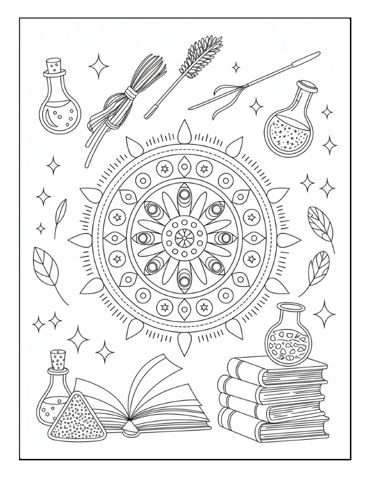 Magic Mandala Coloring Book