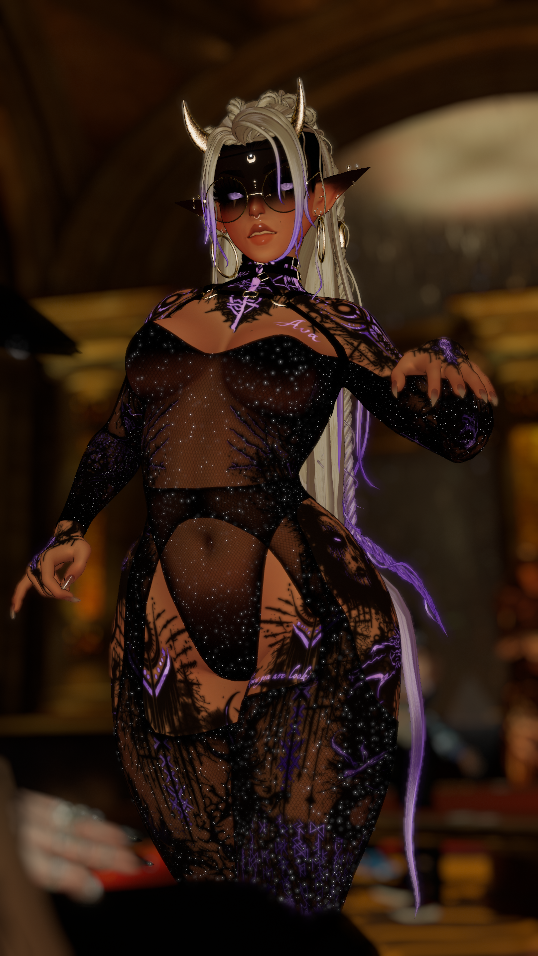 Private avatar example, in game look
