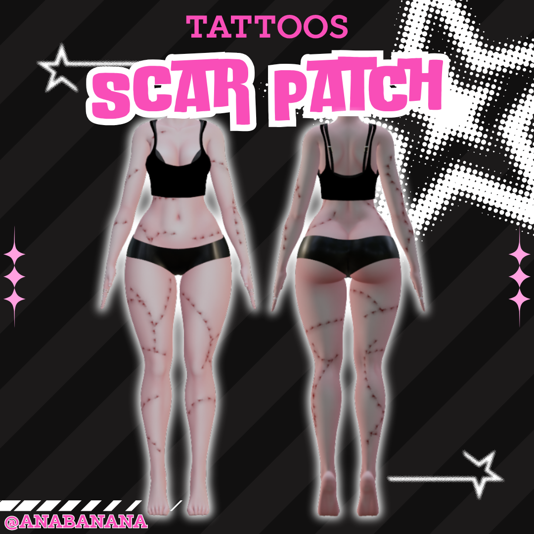 🩹 Scar Patch Tatts | Vrbase Egirl