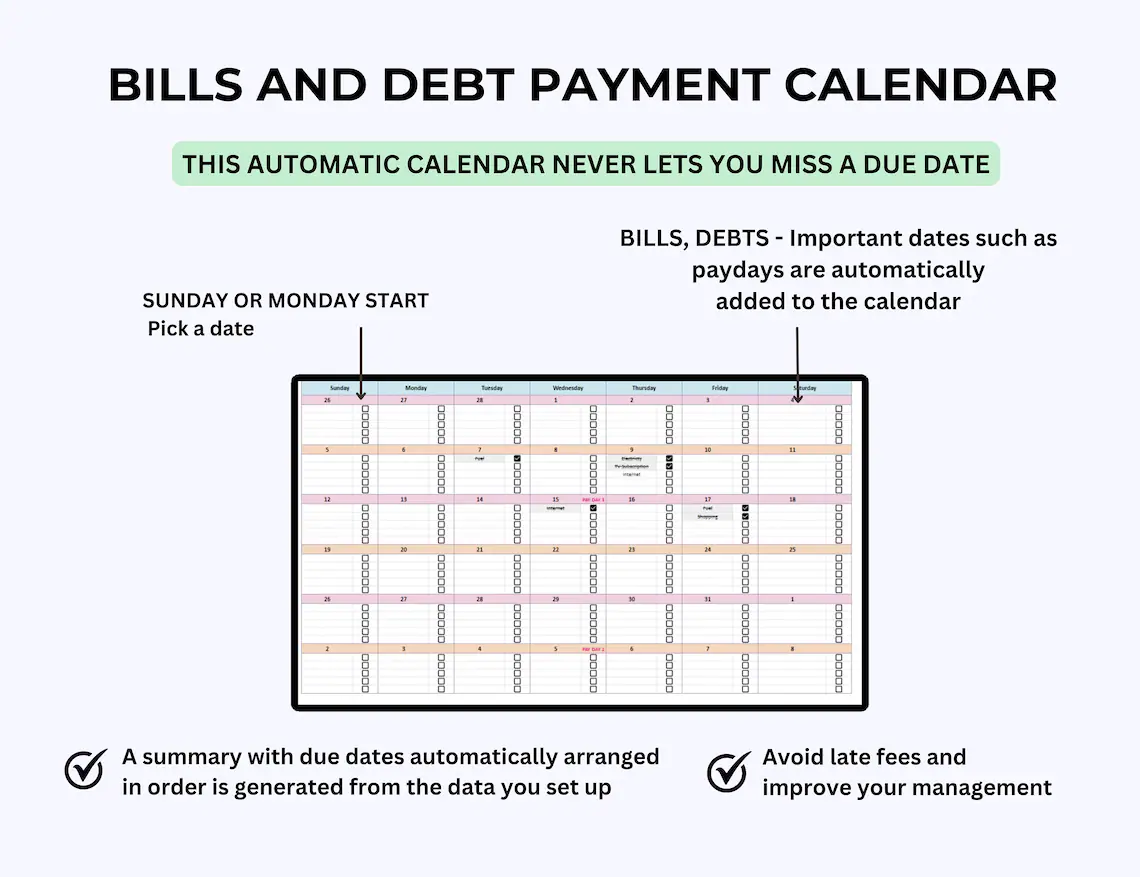 monthly budget template