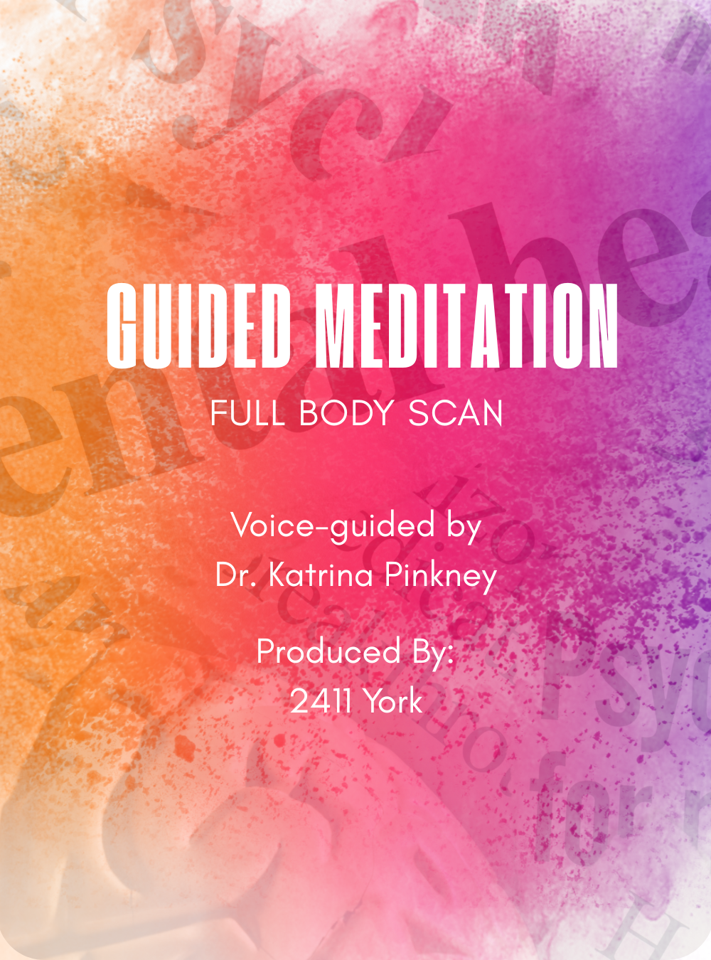 pink gradient cover for body scan meditation