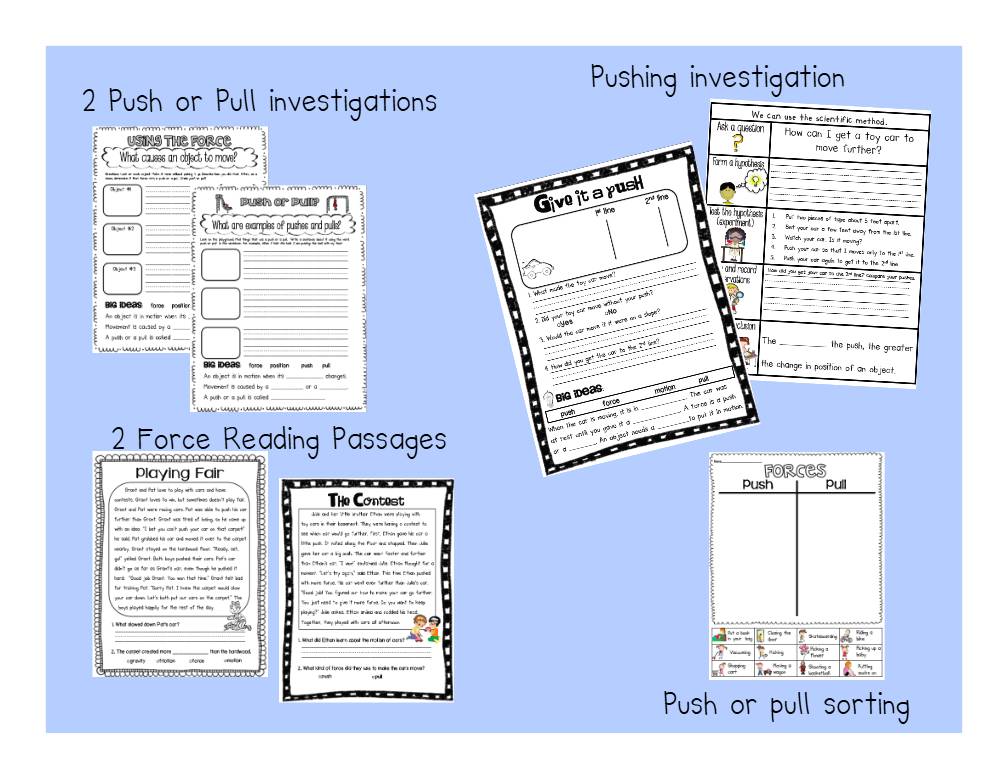 Force and Motion Mini-unit for Primary Students