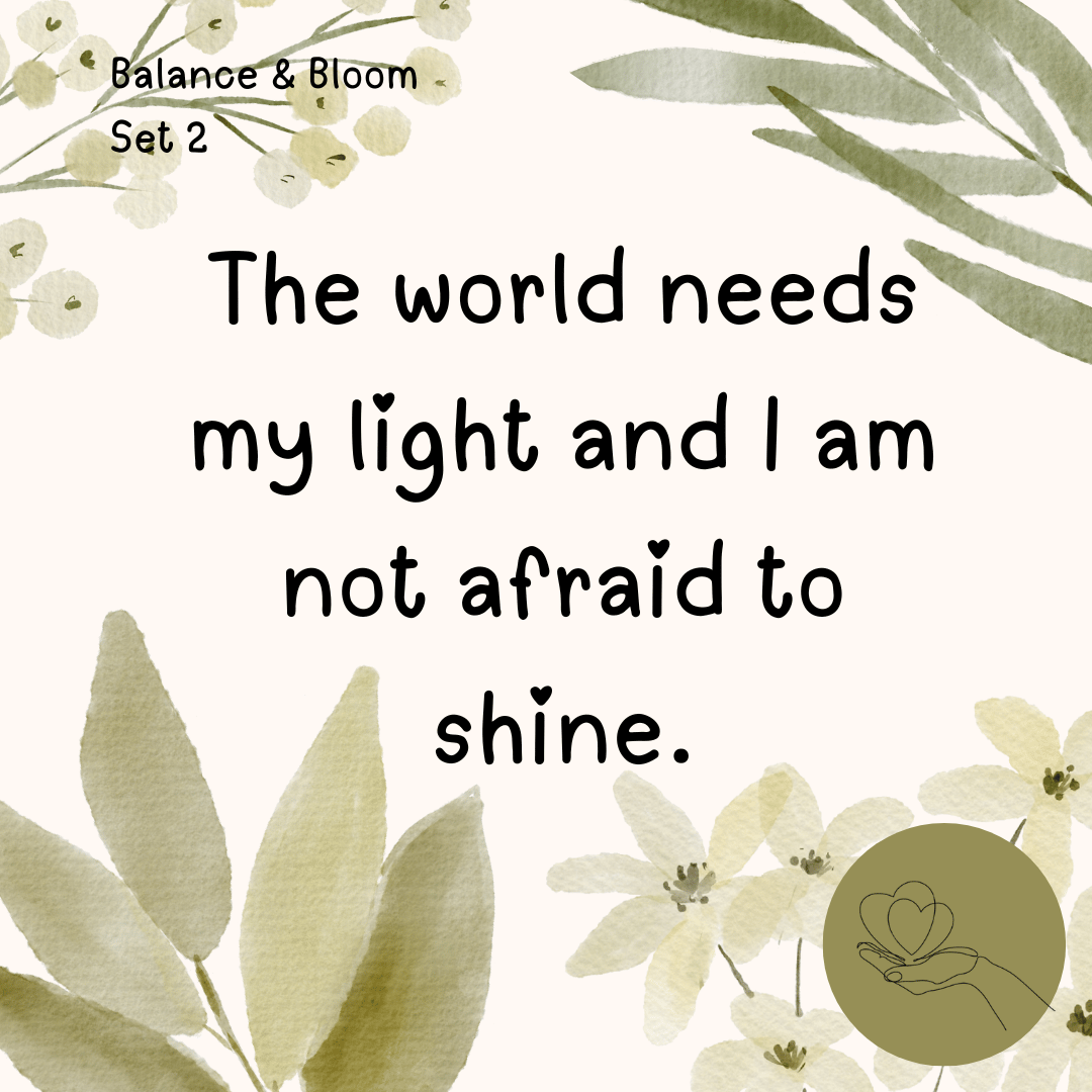 Balance & Bloom Affirmation Cards Set 2 (36 cards) - Payhip